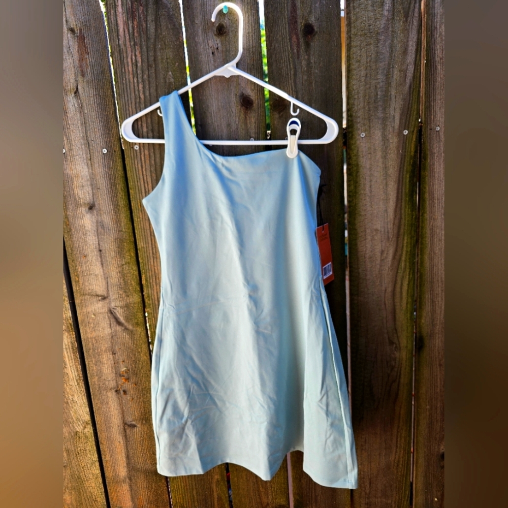 NWT Girlfriend Collective One Shoulder Dress
